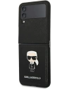 Kup Case Karl Lagerfeld KLHCZF4IKMSBK Samsung Galaxy Z Flip 4 schwarz/buch Saffiano Ikonik Metall - KLD1019 - {ean13} - Sklep Home Screen