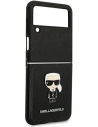 Kup Case Karl Lagerfeld KLHCZF4IKMSBK Samsung Galaxy Z Flip 4 schwarz/buch Saffiano Ikonik Metall - KLD1019 - {ean13} - Sklep Home Screen