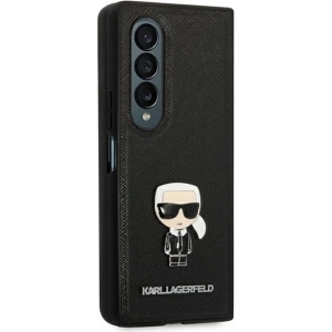 Kup Etui Karl Lagerfeld KLHCZFD4IKMSBK Samsung Galaxy Z Fold 4 czarny/black book Saffiano Ikonik Metal - KLD1020 - {ean13} - Sklep Home Screen