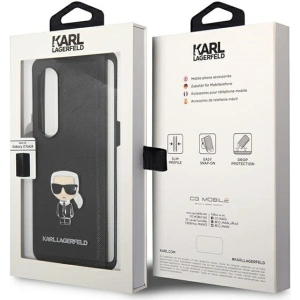 Kup Etui Karl Lagerfeld KLHCZFD4IKMSBK Samsung Galaxy Z Fold 4 czarny/black book Saffiano Ikonik Metal - KLD1020 - {ean13} - Sklep Home Screen