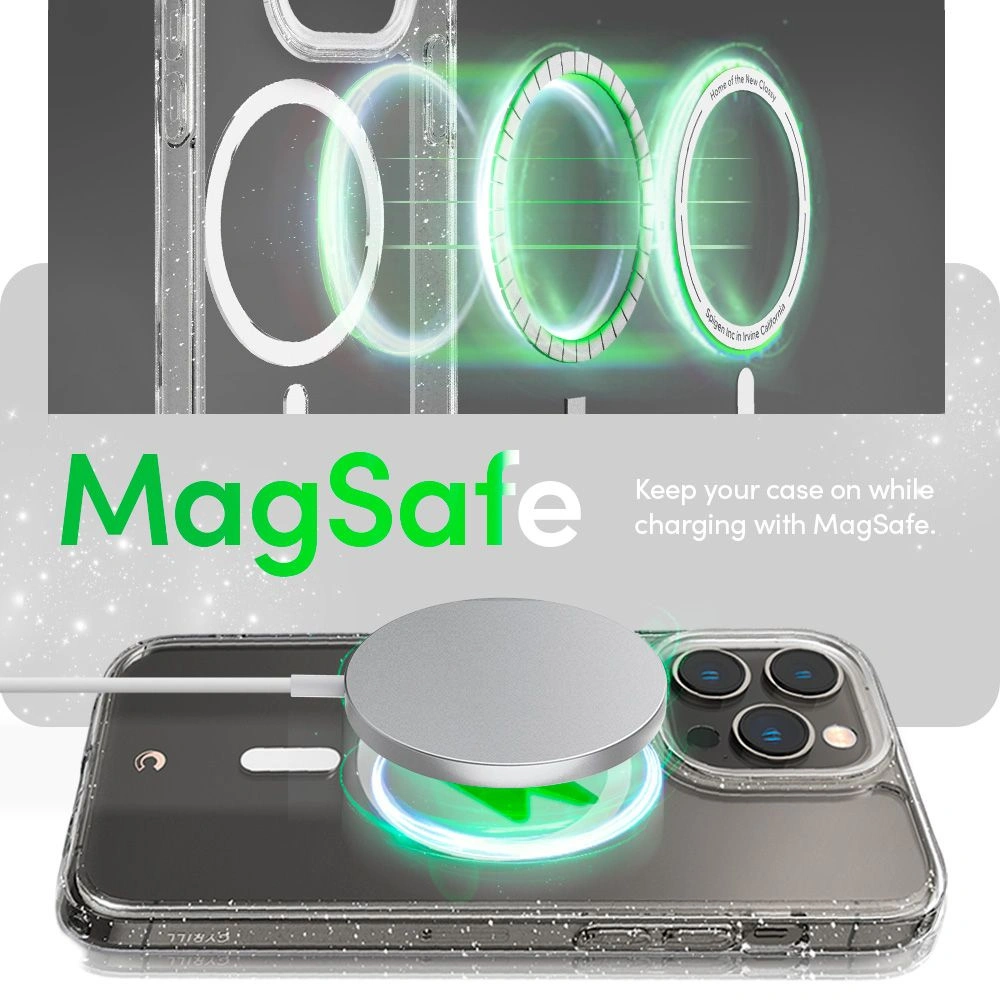 Etui Spigen Cyrill Shine Mag MagSafe Apple iPhone 14 Pro Glitter Clear