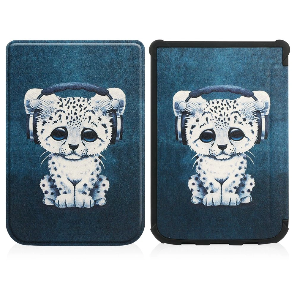 Etui Tech-Protect Smartcase Pocketbook Color/Touch Lux 4/5/HD 3 Sad Cat