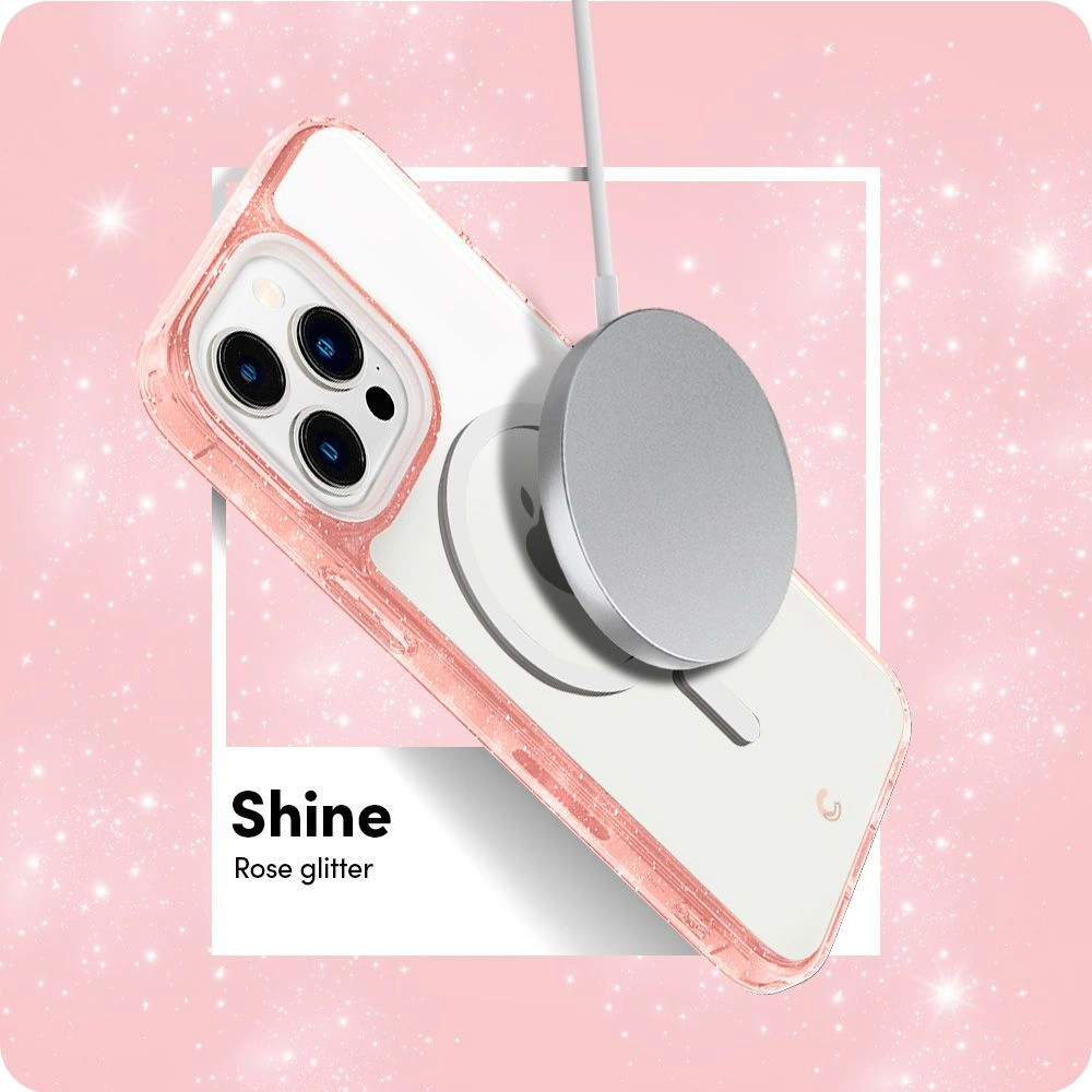 Etui Spigen Cyrill Shine Mag MagSafe Apple iPhone 14 Pro Glitter Rose