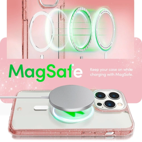 Kup Etui Spigen Cyrill Shine Mag MagSafe Apple iPhone 14 Pro Glitter Rózsaszín - SPN2466 - {ean13} - Sklep Home Screen