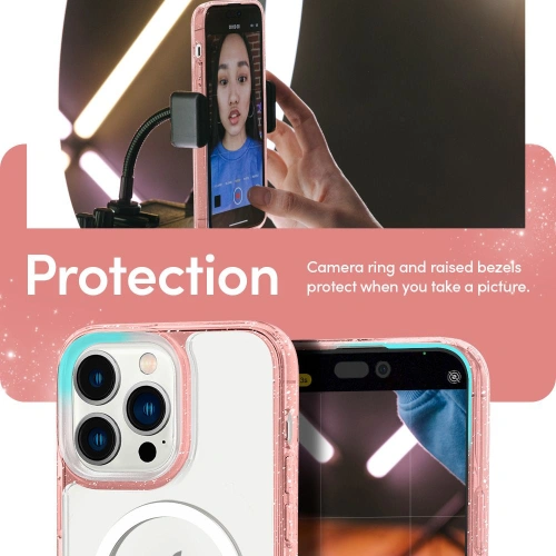 Kup Etui Spigen Cyrill Shine Mag MagSafe Apple iPhone 14 Pro Glitter Rózsaszín - SPN2466 - {ean13} - Sklep Home Screen