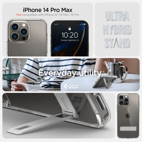 Buy Spigen Ultra Hybrid S Apple iPhone 14 Pro Max Crystal Clear - SPN2469 - {ean13} - Home Screen Store Europe