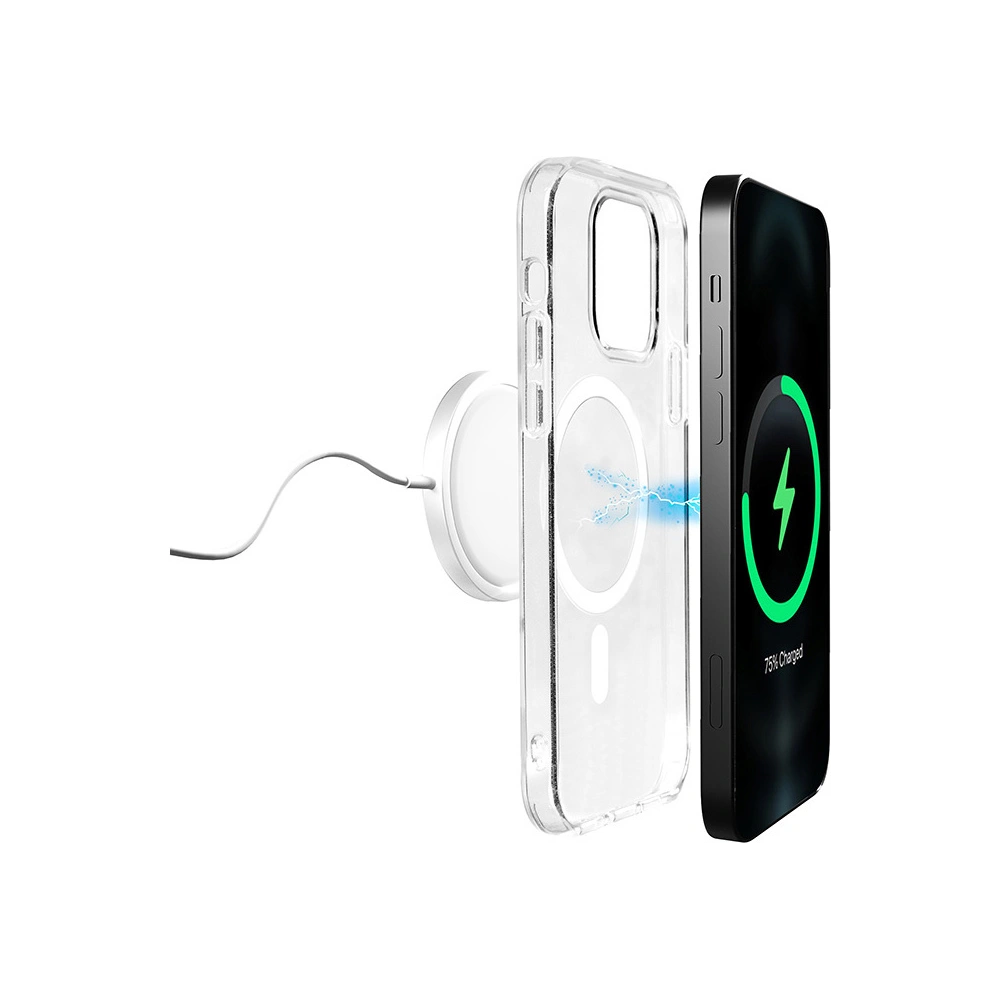 Etui PURO LITEMAG MagSafe Apple iPhone 14 Plus / 15 Plus (przezroczysty)