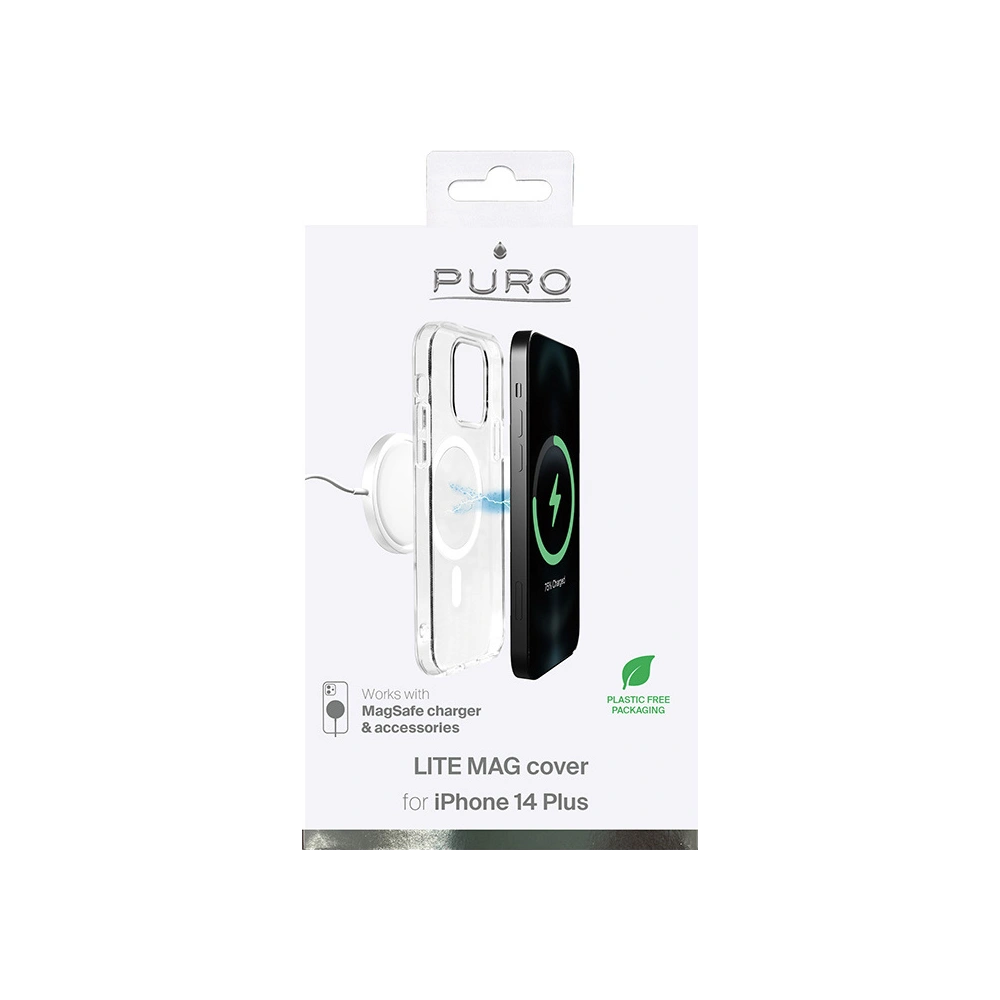 Etui PURO LITEMAG MagSafe Apple iPhone 14 Plus / 15 Plus (przezroczysty)