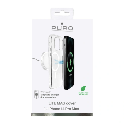 Kup Husa PURO LITEMAG MagSafe Apple iPhone 14 Pro Max (transparentă) - PUR586 - {ean13} - Sklep Home Screen