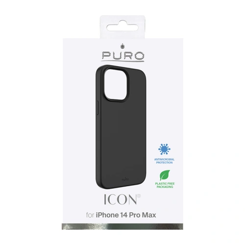 Kup PURO ICON Cover Case für Apple iPhone 14 Pro Max (schwarz) - PUR601 - {ean13} - Sklep Home Screen