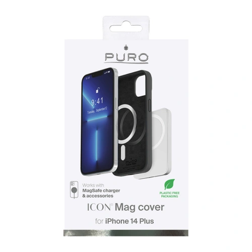 Kup Etui PURO ICON MAG MagSafe Apple iPhone 14 Plus / 15 Plus (Fekete) - PUR606 - {ean13} - Sklep Home Screen