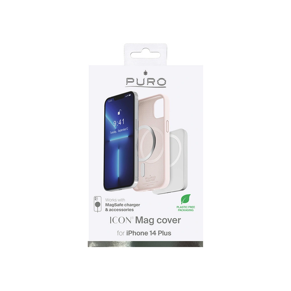 Etui PURO ICON MAG MagSafe Apple iPhone 14 Plus / 15 Plus (Dusty Pink)