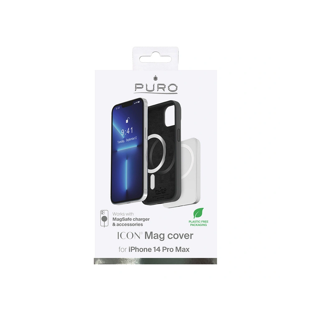 Etui PURO ICON MAG MagSafe Apple iPhone 14 Pro Max (Black)