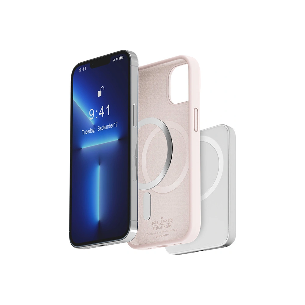 Etui PURO ICON MAG MagSafe Apple iPhone 14/13 (Dusty Pink)