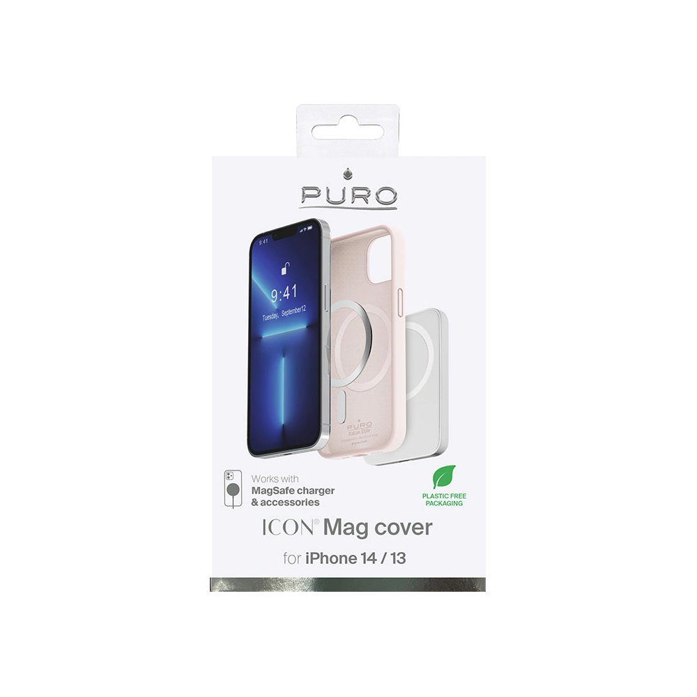 Etui PURO ICON MAG MagSafe Apple iPhone 14/13 (Dusty Pink)