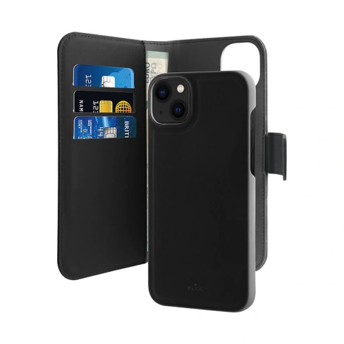 Kup PURO Wallet Case abnehmbar 2in1 für Apple iPhone 14 Plus / 15 Plus (schwarz) - PUR616 - {ean13} - Sklep Home Screen