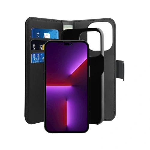 Kup PURO Wallet Case abnehmbar 2-in-1 für Apple iPhone 14 Pro Max (schwarz) - PUR617 - {ean13} - Sklep Home Screen