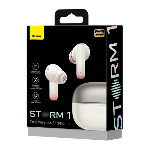 Buy Baseus Storm 1 Earbuds TWS ANC (white) - BSU3516 - {ean13} - Home Screen Store Europe