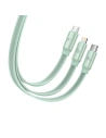 Buy Baseus Fabric 3in1 Cable USB - USB-C/Lightning/microUSB 3,5A 1.7m (white-green) - BSU3519 - {ean13} - Home Screen Store Europe