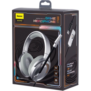 Buy Baseus GAMO USB headphones with microphone and remote for players gray - BSU3533GRY - {ean13} - Home Screen Store Europe