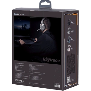 Buy Baseus GAMO USB headphones with microphone and remote for players gray - BSU3533GRY - {ean13} - Home Screen Store Europe