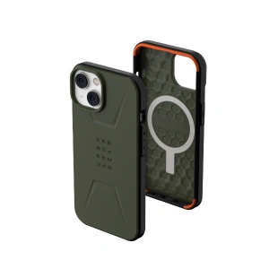 Case UAG Urban Armor Gear Civilian MagSafe Apple iPhone 14 Plus / 15 Plus (grün)