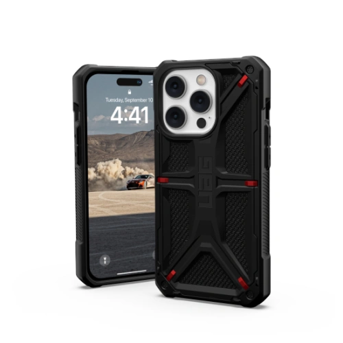 Kup Case UAG Urban Armor Gear Monarch Apple iPhone 14 Pro (kevlar schwarz) - UAG1057 - {ean13} - Sklep Home Screen