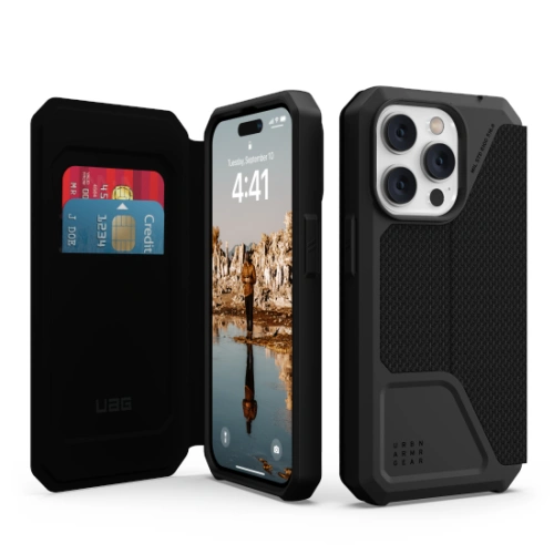 Kup Case UAG Urban Armor Gear Metropolis Apple iPhone 14 Pro Max (kevlar - schwarz) - UAG1107 - {ean13} - Sklep Home Screen