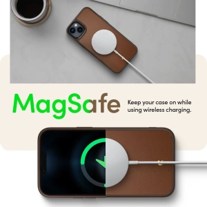 Etui Spigen Cyrill Kajuk Mag MagSafe Apple iPhone 14 Plus / 15 Plus Saddle Brown