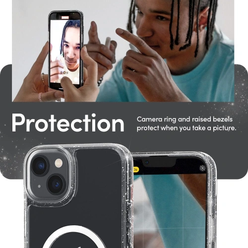 Kup Case Spigen Cyrill Shine Mag MagSafe Apple iPhone 14 Plus / 15 Plus Glitter Clear - SPN2479 - {ean13} - Sklep Home Screen