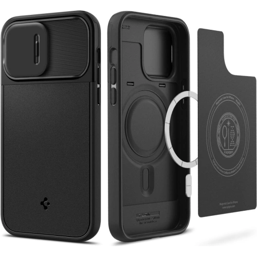 Kup Case Spigen Optik Armor Mag MagSafe Apple iPhone 14 Pro Max Schwarz - SPN2482 - {ean13} - Sklep Home Screen