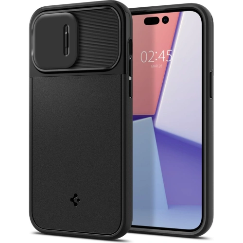 Kup Case Spigen Optik Armor Mag MagSafe Apple iPhone 14 Pro Max Schwarz - SPN2482 - {ean13} - Sklep Home Screen