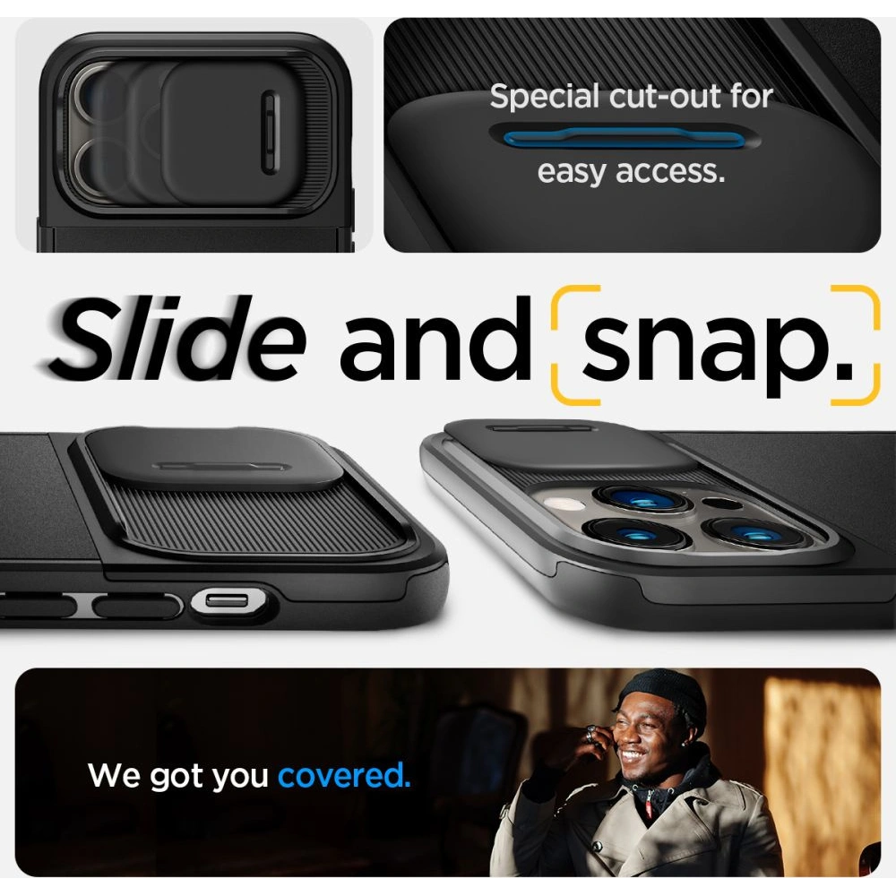 Etui Spigen Optik Armor Mag MagSafe Apple iPhone 14 Pro Max Black