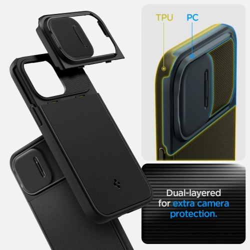 Kup Case Spigen Optik Armor Mag MagSafe Apple iPhone 14 Pro Max Schwarz - SPN2482 - {ean13} - Sklep Home Screen