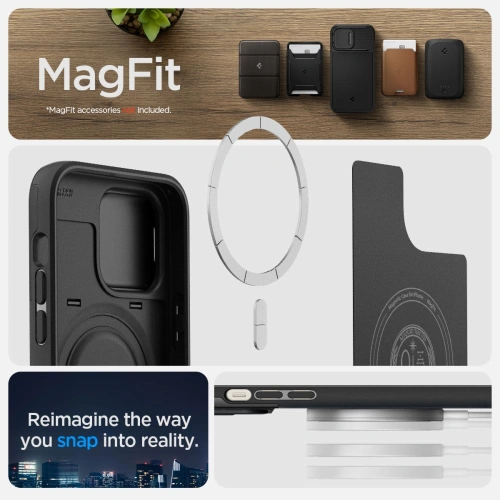 Kup Case Spigen Optik Armor Mag MagSafe Apple iPhone 14 Pro Max Schwarz - SPN2482 - {ean13} - Sklep Home Screen