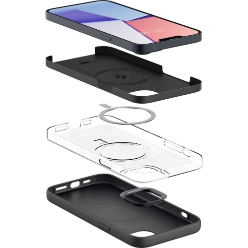 Kup Case Spigen Silicone Fit Mag MagSafe Apple iPhone 14 Plus / 15 Plus Schwarz - SPN2485 - {ean13} - Sklep Home Screen