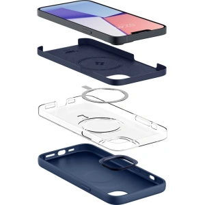 Etui Spigen Silicone Fit Mag MagSafe Apple iPhone 14 Plus / 15 Plus Navy Blue