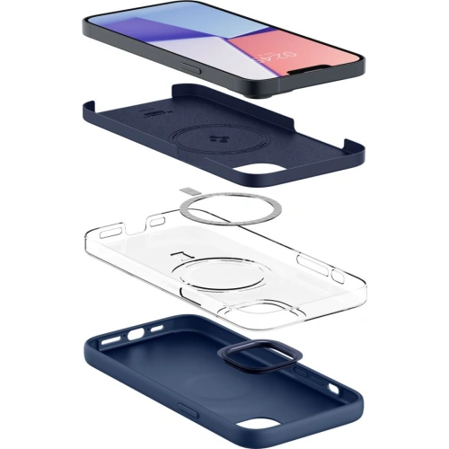 Buy Spigen Silicone Fit Mag MagSafe Apple iPhone 14 Plus / 15 Plus Navy Blue - SPN2486 - {ean13} - Home Screen Store Europe