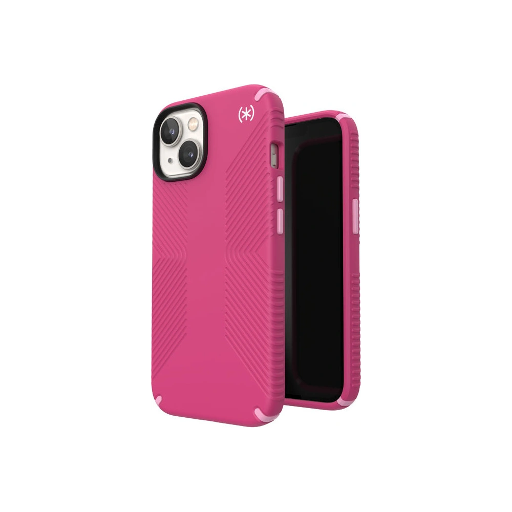 Etui Speck Presidio2 Grip MagSafe MICROBAN Apple iPhone 14 (Digitalpink / Blossompink / White)