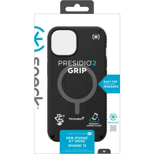 Kup Case Speck Presidio2 Grip MagSafe MICROBAN Apple iPhone 14 (Schwarz / Schwarz / Weiß) - SPK344 - {ean13} - Sklep Home Screen