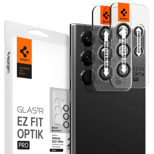 Kup Gehärtetes Glas für das Spigen Optik.tr ez Fit Kamera-Schutz für Samsung Galaxy S22 Ultra Schwarz [2 PACK] - SPN2496 - {ean13} - Sklep Home Screen