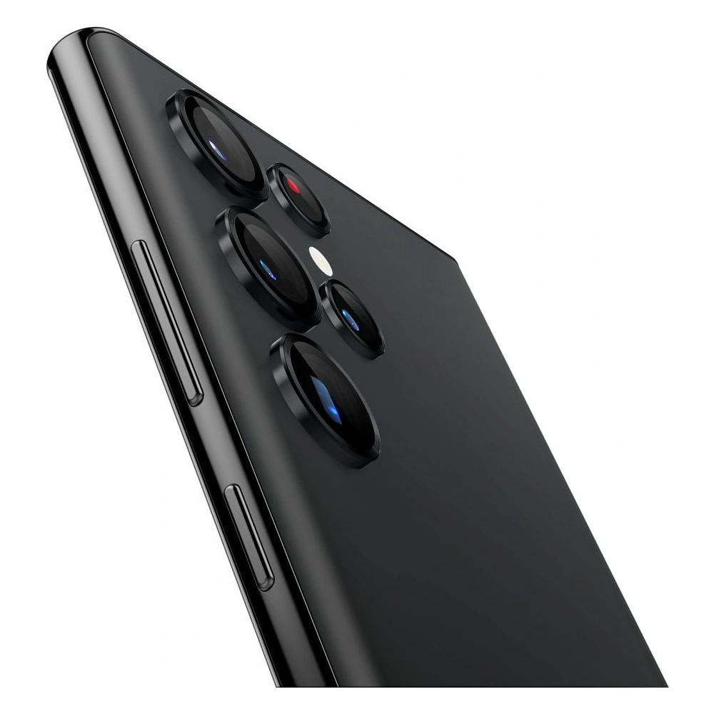 Szkło hartowane na aparat Spigen Optik.tr ez Fit Camera Protector Samsung Galaxy S22 Ultra Black [2 PACK]