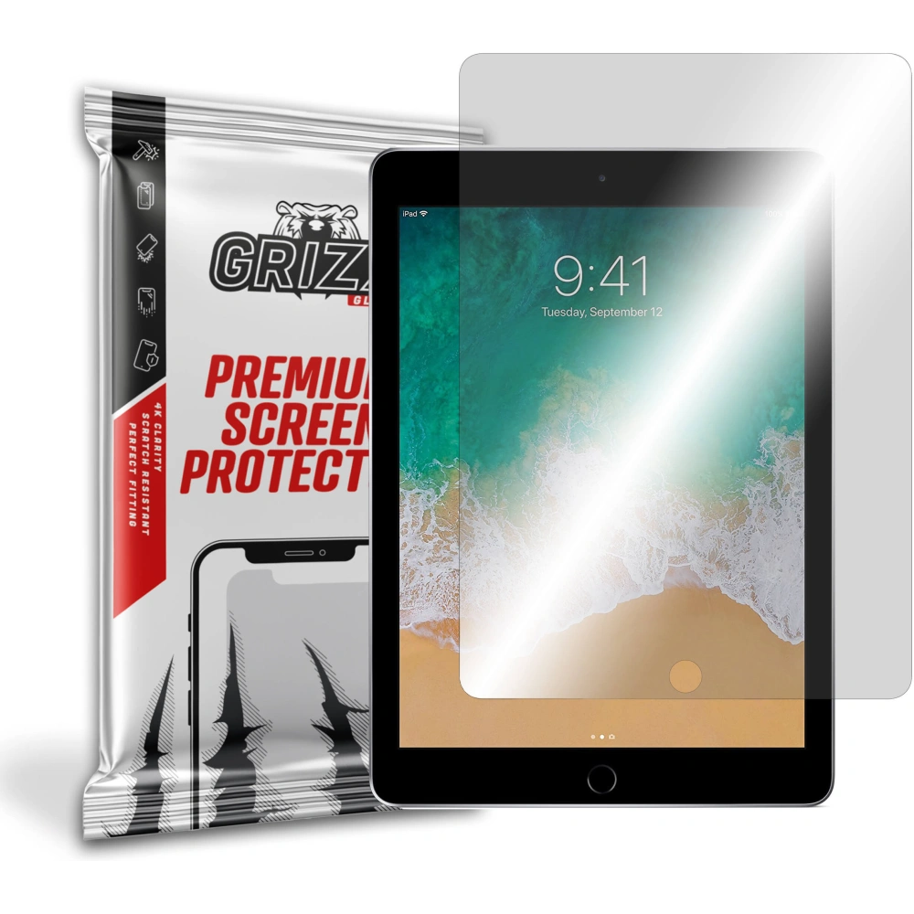 Szkło hybrydowe GrizzGlass HybridGlass do Apple iPad 9.7 2017/2018 (5. i 6. generacji)