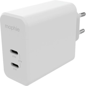 Kup Ładowarka sieciowa Mophie Gan Charger Dual z podwójnym wejściem USB-C 67W (biała) - MPH055 - {ean13} - Sklep Home Screen