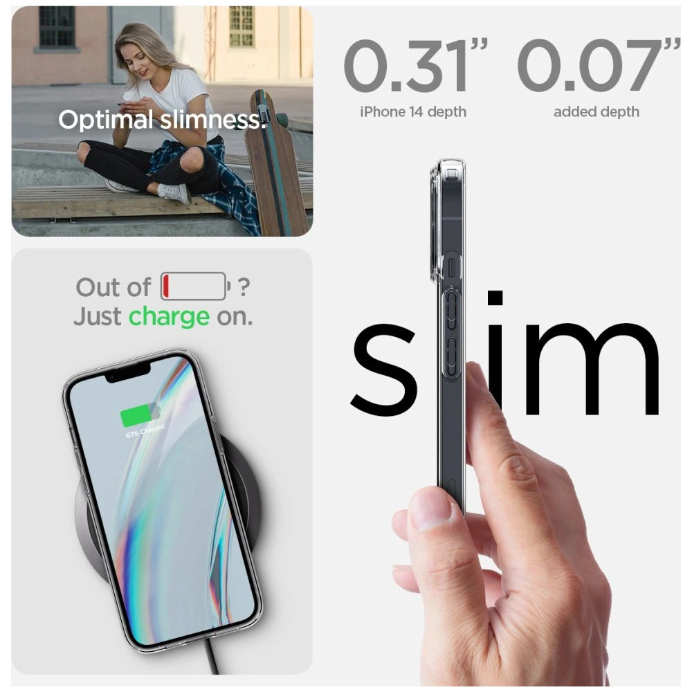 Etui Spigen Crystal Pack Apple iPhone 14 Plus / 15 Plus Crystal Clear