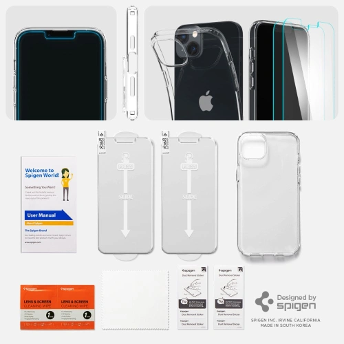 Buy Spigen Crystal Pack Apple iPhone 14 Plus / 15 Plus Crystal Clear - SPN2500 - {ean13} - Home Screen Store Europe