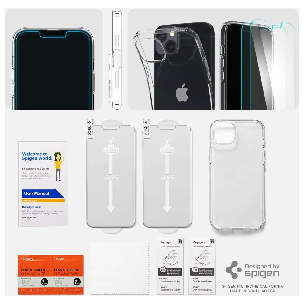 Etui Spigen Crystal Pack Apple iPhone 14 Plus / 15 Plus Crystal Clear