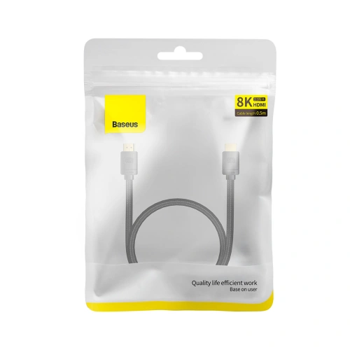 Kup Kabel Baseus High Definition Series HDMI 2.1 8K 60Hz 0,5m černý - BSU3536 - {ean13} - Sklep Home Screen