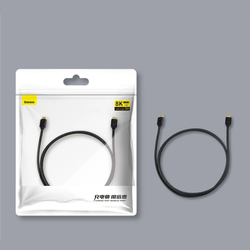 Kup Kabel Baseus High Definition Series HDMI 2.1 8K 60Hz 0,5m černý - BSU3536 - {ean13} - Sklep Home Screen