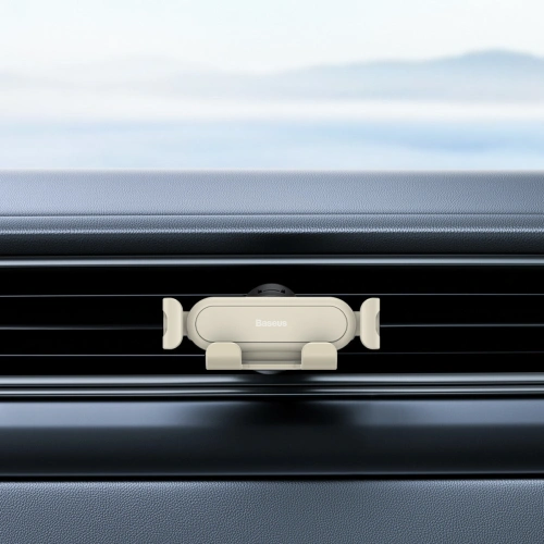 Kup Autohalterung für Lüftungsgitter Baseus Stable Gravitational Car Mount Lite (Air Outlet Version) creme-weiß - BSU3538 - {ean13} - Sklep Home Screen